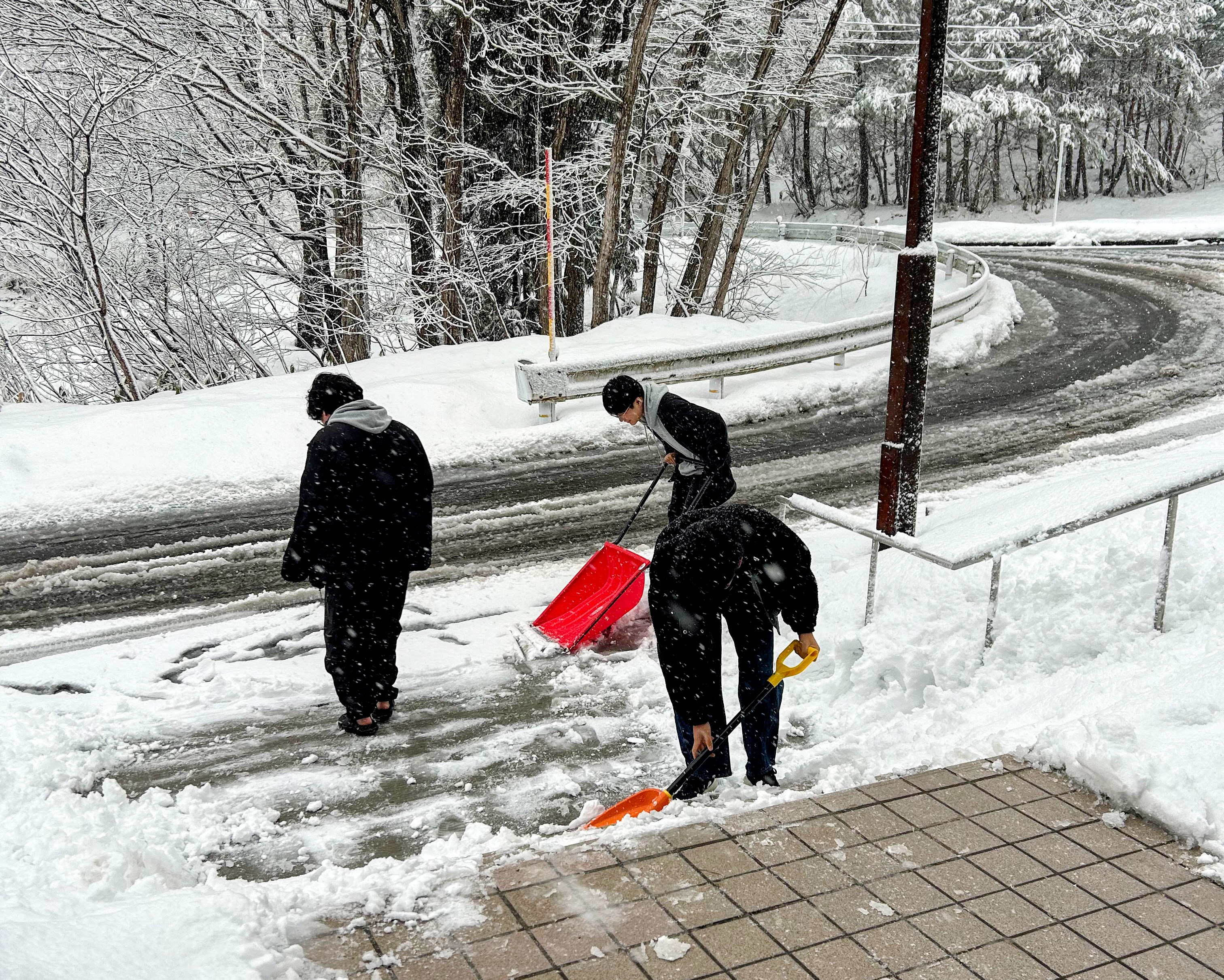 雪かき・雪国体験
